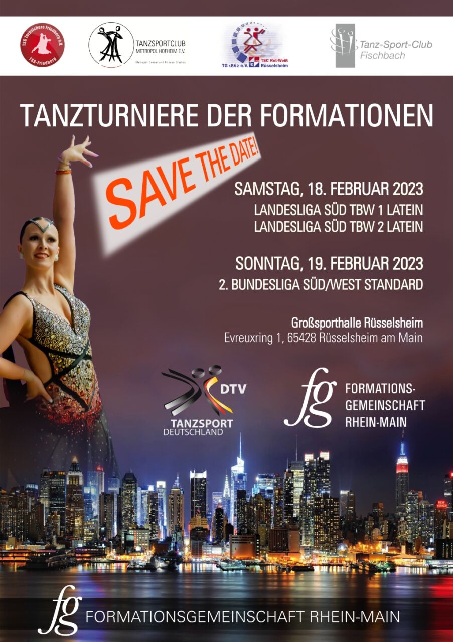 Save the Date: Formationsturniere 2023!