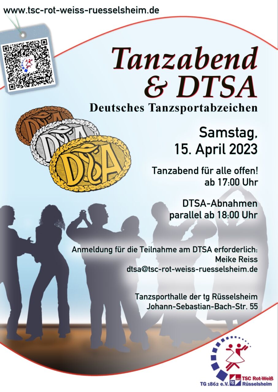 plakat tanzabend dtsa april 2023