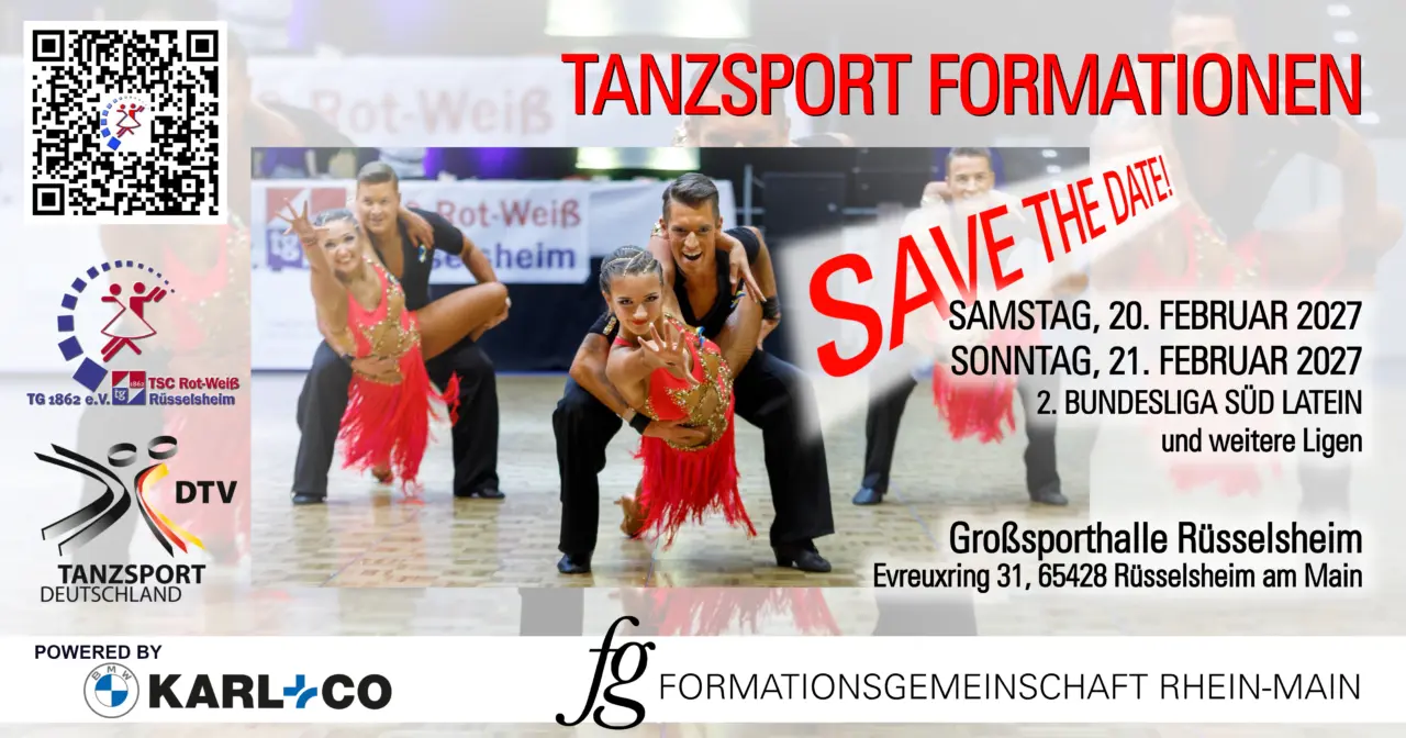 Save the Date: Formationsturniere 2027!